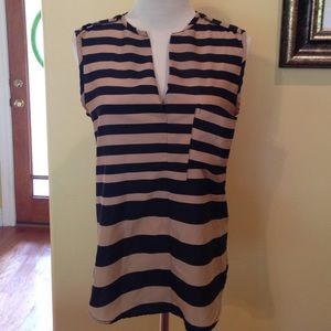 Black and Tan striped top
