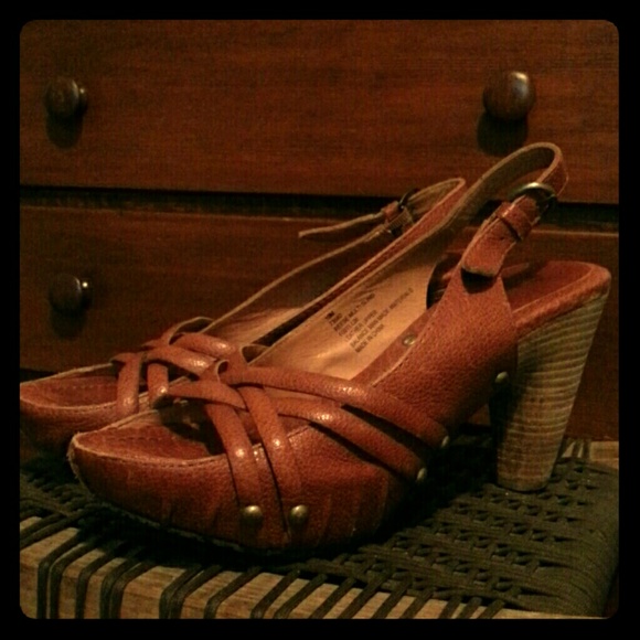 Reese Multi Sling FRYE BOOTS leather heels ! Sz 10