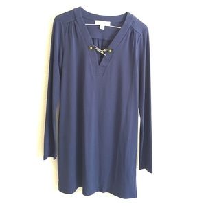 Michael Kors blue coral mini dress