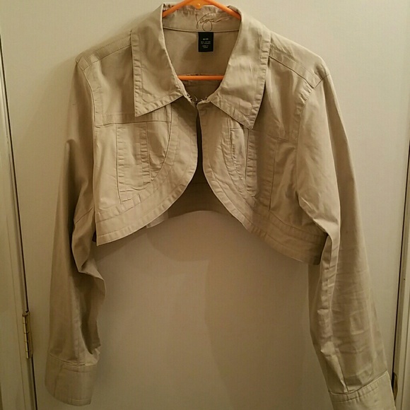 Khaki Bolero style shrug