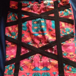 Charlotte Russe Tribal Mini Skirt