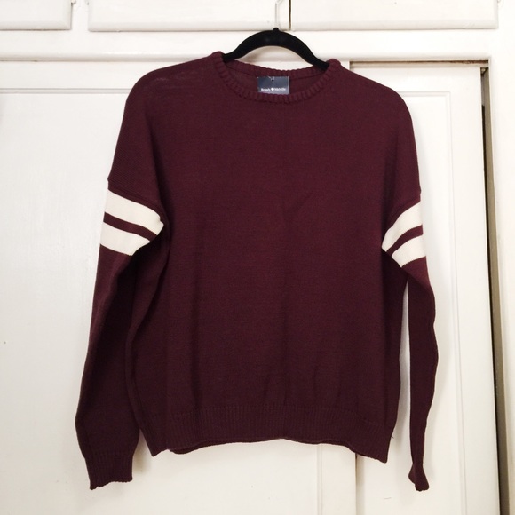 Brandy Melville Sweaters - Brandy Melville Burgundy Veena Sweater
