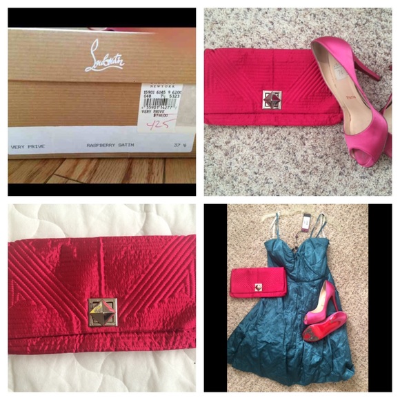 Auth Christian Louboutin Very Prive Satin pumps - Picture 3 of 4