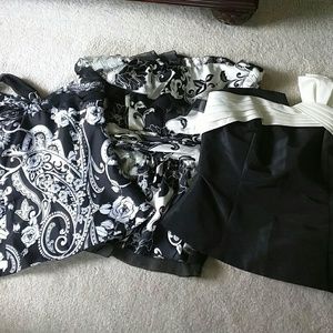 Lot of WHBM bustier tops (sample sizes)