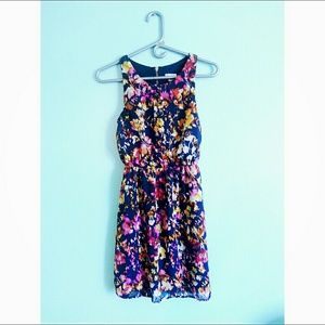 Hyper-Floral Blur Dress