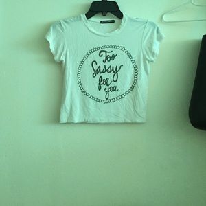 To sassy for you bandy melville top