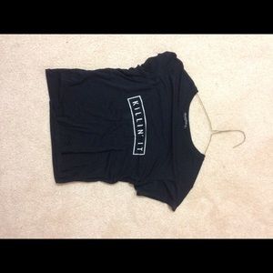 Killin' It Brandy Melville black crop top