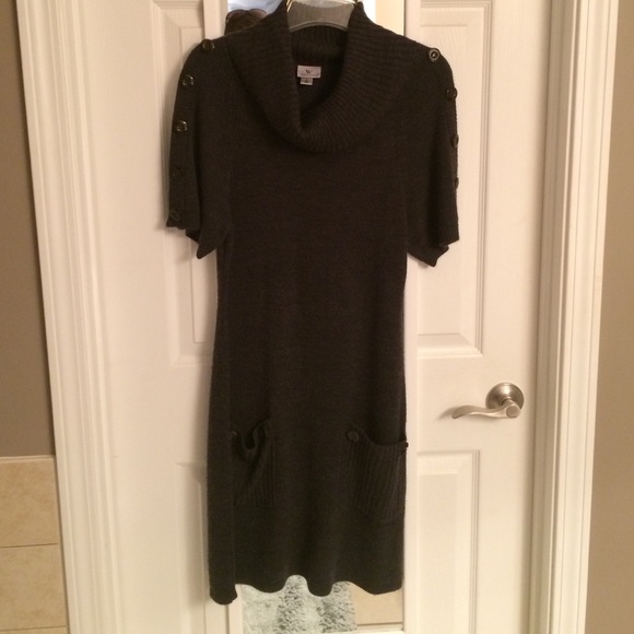 Worthington dark grey sweater dress