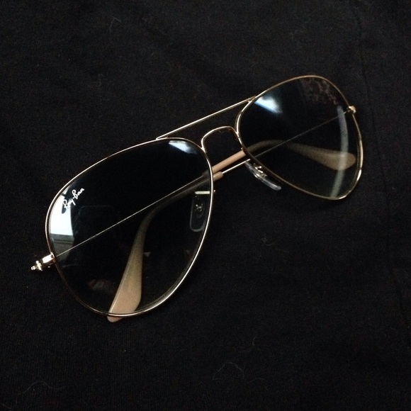 Tan Ray-ban sunglasses gold rim