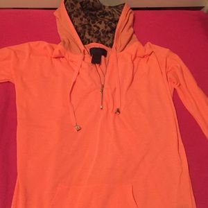 Kardashian Kollection Orange zebra jacket