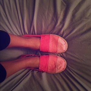 Pink slip ons size 8 !!