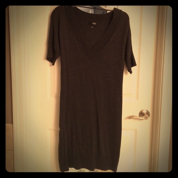 a.n.a dark grey sweater dress