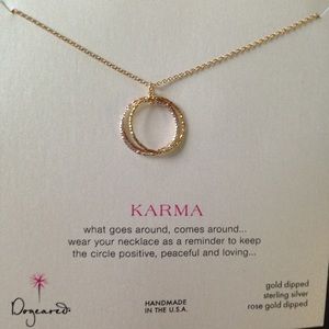 Dogeared gold "Karma" Necklace