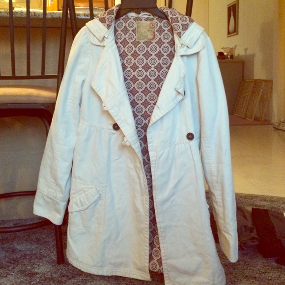 Billabong Cream Winter Coat - Picture 1 of 3