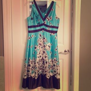 Light blue dress with flowers
