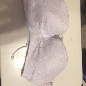 Vs white lace bathing suit top