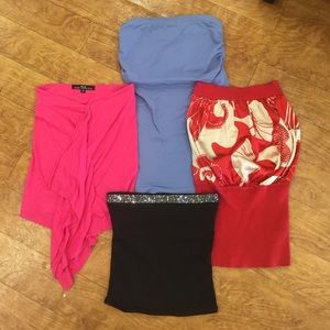 4 pc strapless top bundle