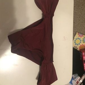 H&m burgundy swim bottoms
