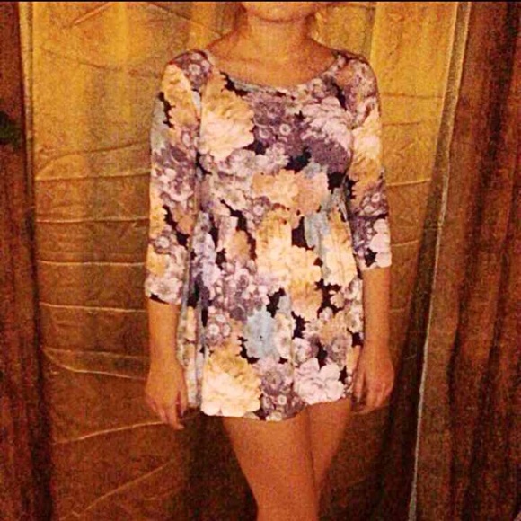 Floral long sleeve dress