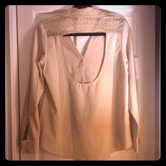 Long sleeve button down blouse