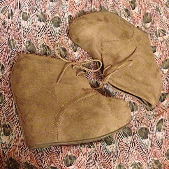 Beige booties