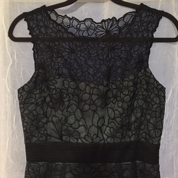 Black Lace Adrianna Papell Dress - Picture 2 of 4