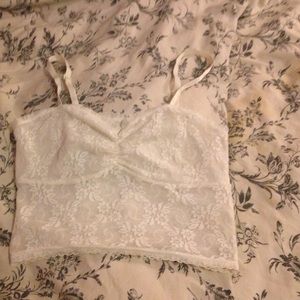 F21 sheer lace cami