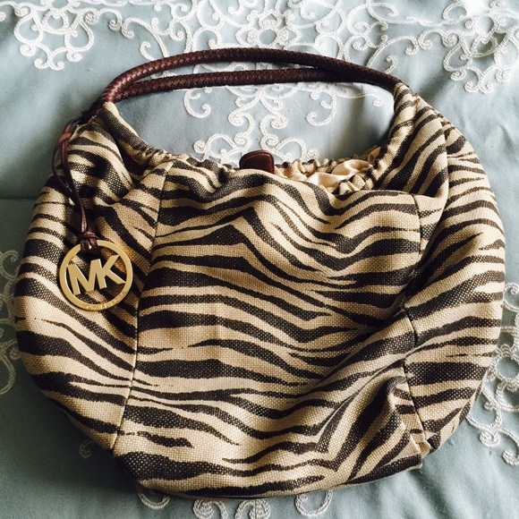 Authentic Michael Kors Canvas Handbag