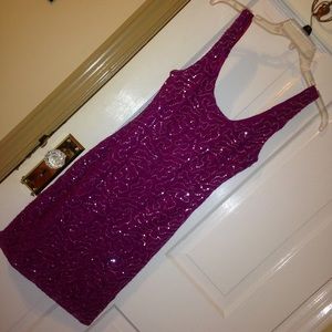 ‼️LAST CHANCE‼️Fuscia dress pink purple sparkle