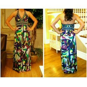 Halter maxi dress