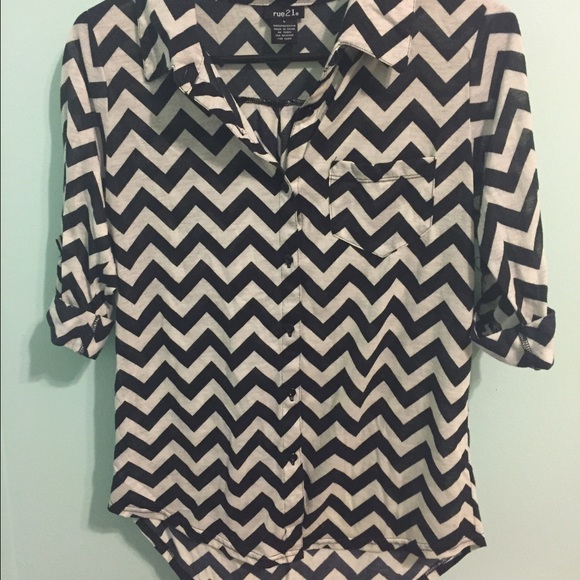 Chevron Button-Up Top✖️✖️✖️