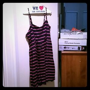 Pocketed Nautical Striped Dress