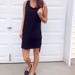 High low studded dress