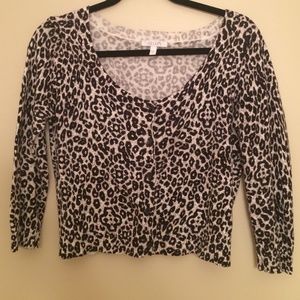 Leopard Cardigan - M