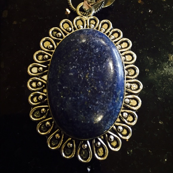 Lapis Necklace with German Gold setting