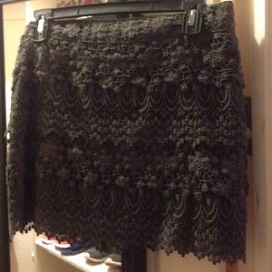AE gray lace skirt