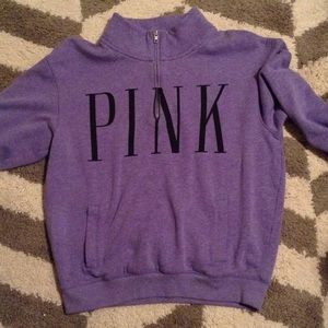 Light purple Victoria secret half zip!! NWOT
