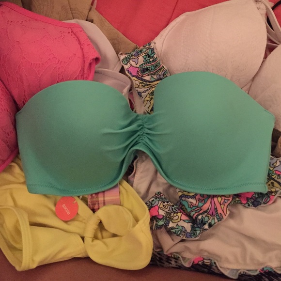 vs bandeau push up swim top