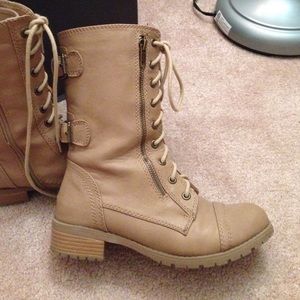 Tan Combat Boots