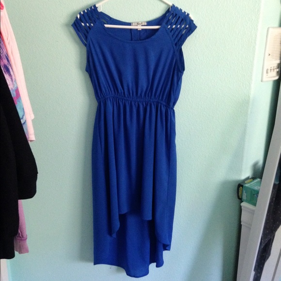 Gorgeous royal blue high low dress !!👗👗👗