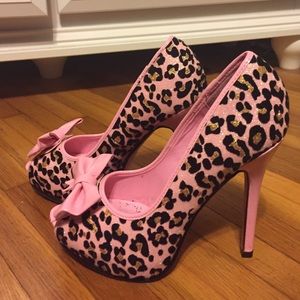 Pink Leopard Shoes