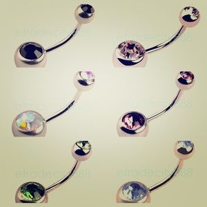 Bundle of belly button rings