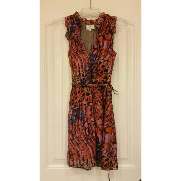 Muted multi color sun dress