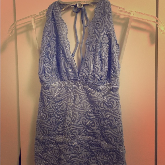 Lace halter top