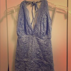 Lace halter top