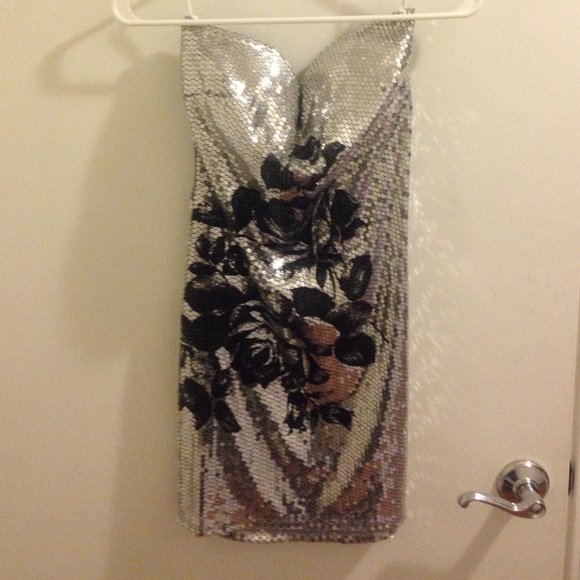 Black and silver club dresses