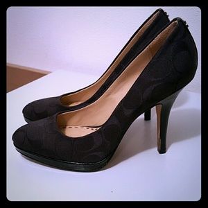 Black Coach Heels