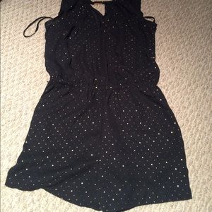 Bebe black and gold romper