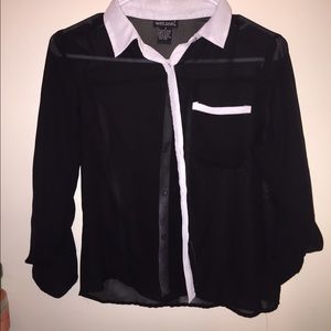 Black and White Button up