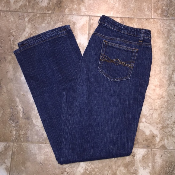 Straight Leg Dark Wash Jeans